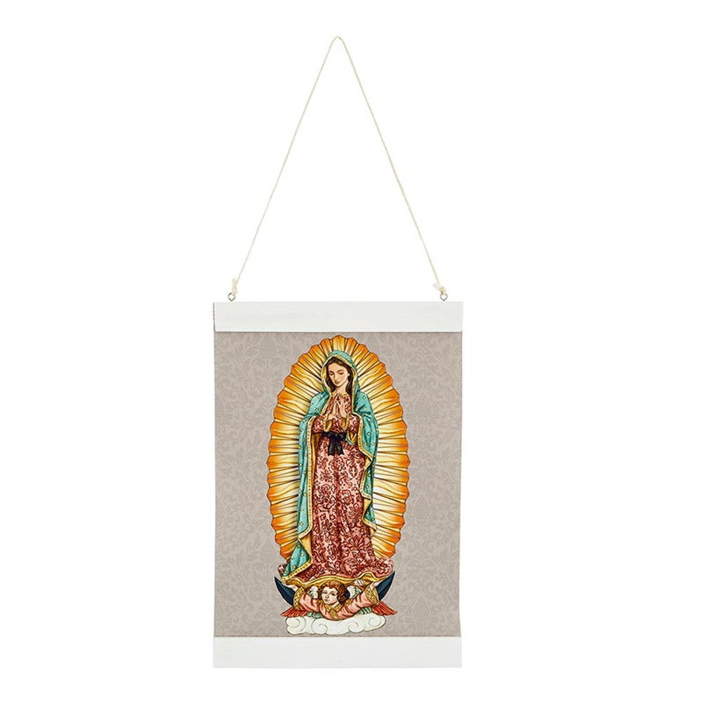 Picture of Christian Brands BK-12886 Our Lady of Guadalupe Wall Canvas - Gray