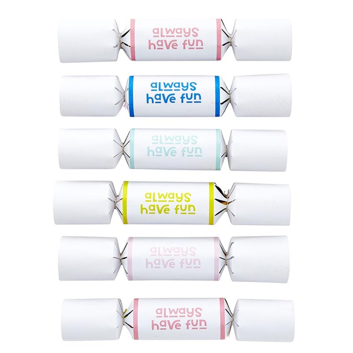 Picture of Slant 10-07020-195 Mini Crackers - Always Have Fun - 6 Count