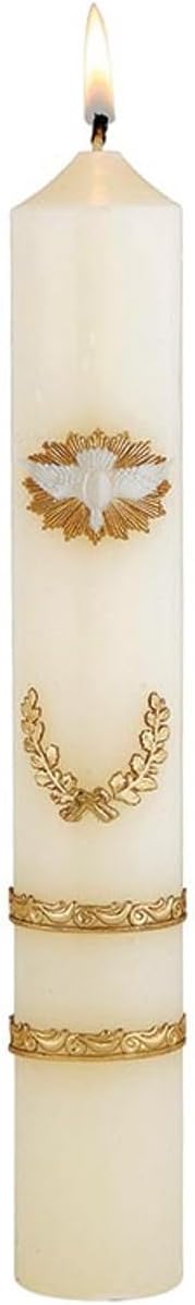 Picture of Will & Baumer N7375 Hand Decorated Baptismal Candle&#44; La Terrazza