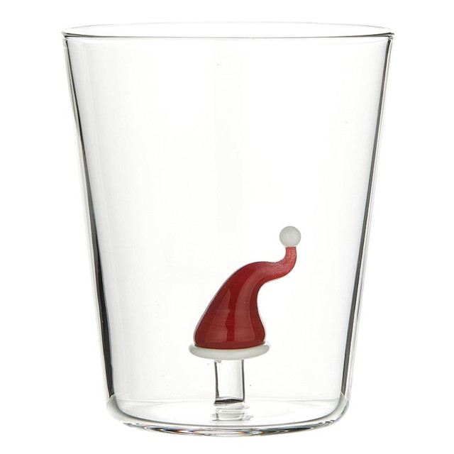 Picture of Slant P7732 Figurine Rock Glass - Santa Hat