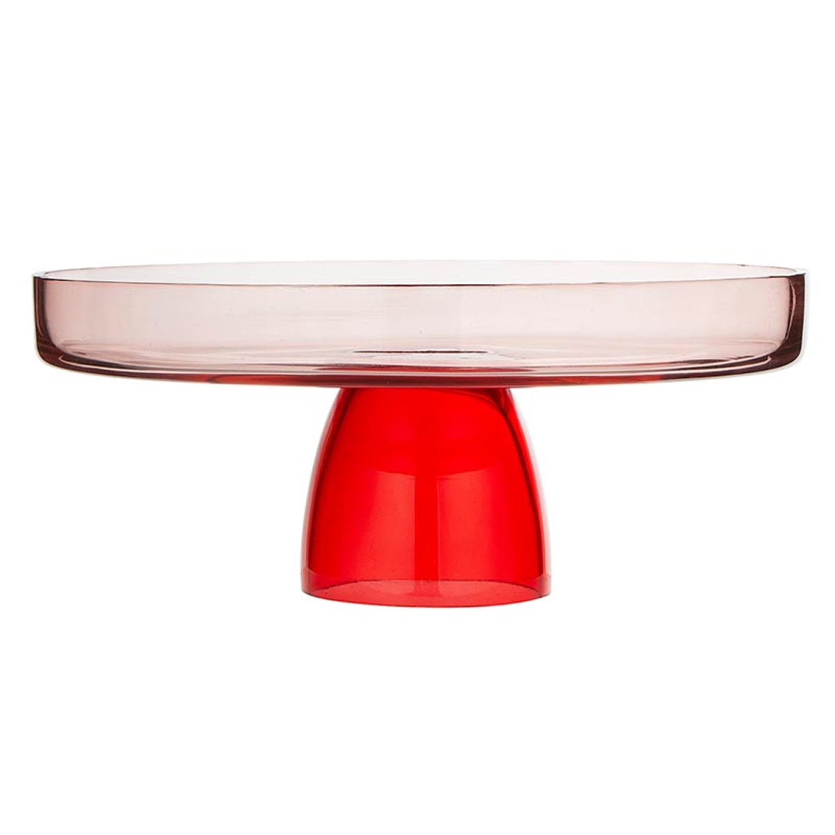 Picture of Slant P7739 9.5 in. Glass Cake Stand - Red
