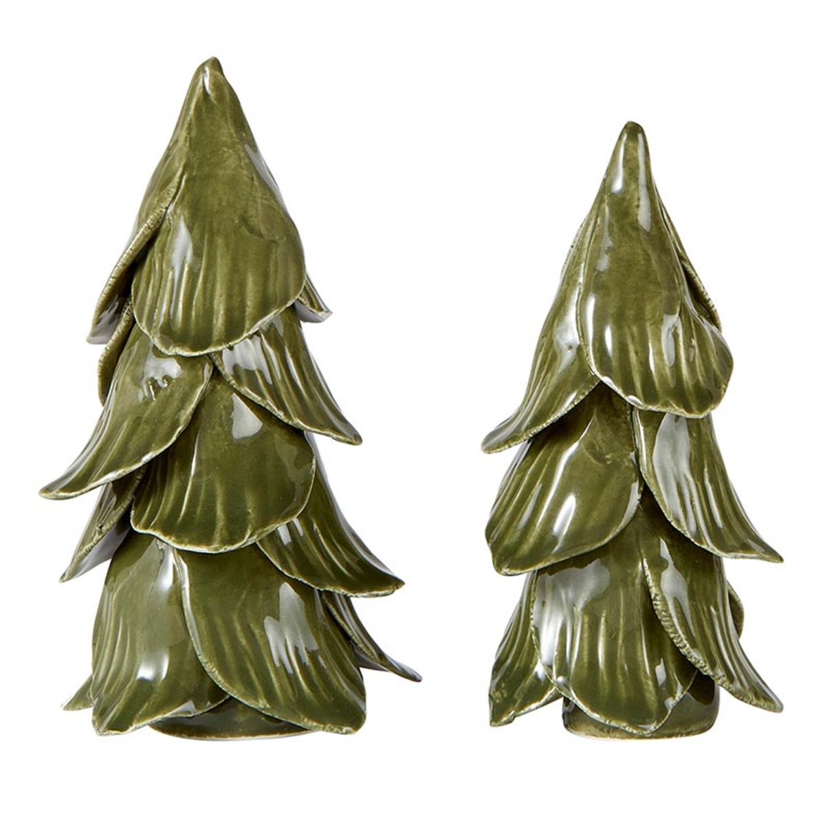 Picture of Santa Barbara Design Studio P5729 Green Handmade Christmas Trees&#44; Set of 2