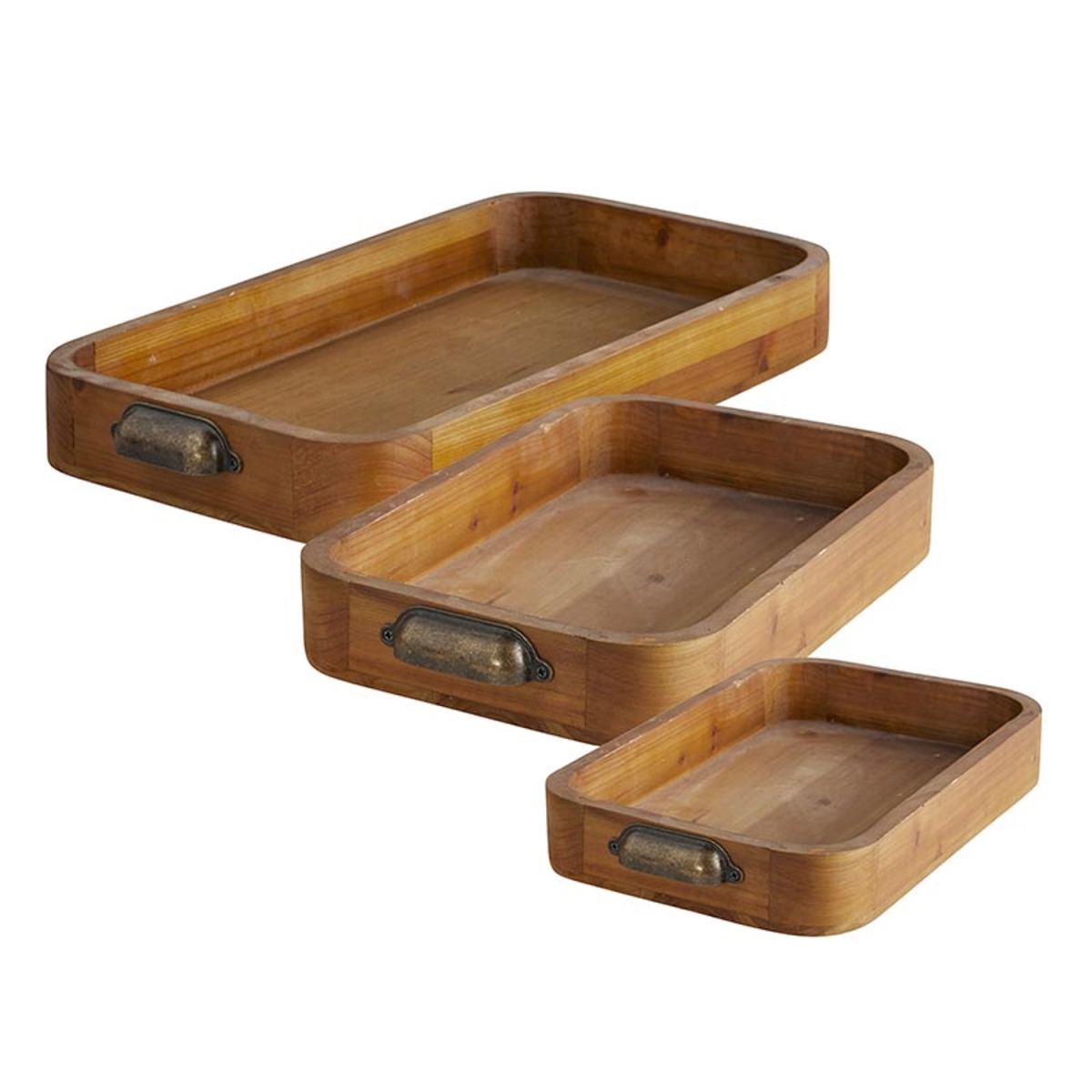 Picture of 47th & Main CMR245 Wood & Metal Containers&#44; Set of 3