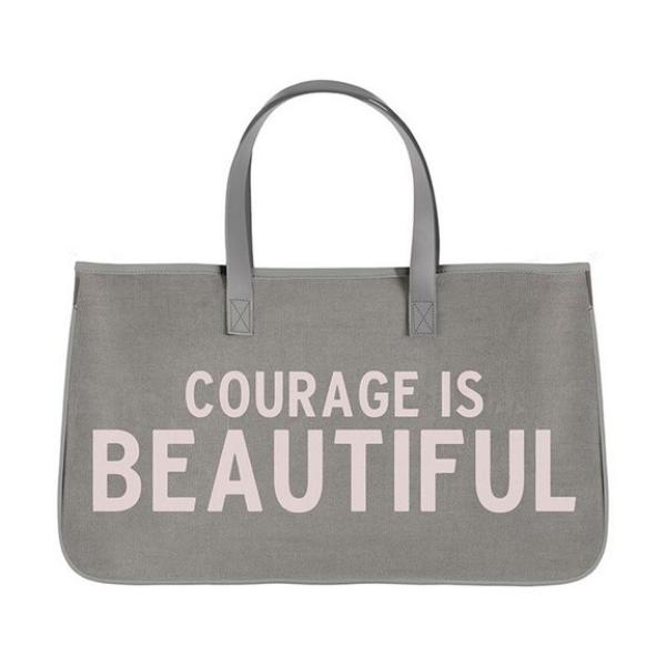 Picture of Santa Barbara Design Studio L5950 Large Canvas Tote Bag - Courage is Beautiful