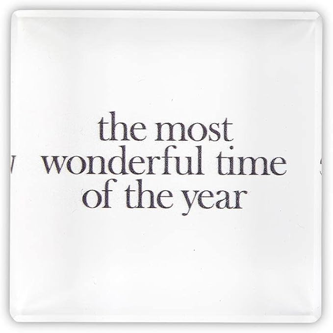 Picture of Santa Barbara Design Studio L6841 Face to Face Lucite Block&#44; Most Wonderful Time - 2 x 2 in.