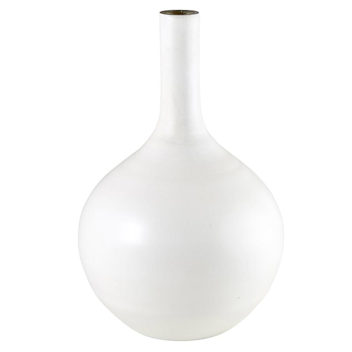 Picture of 47th & Main CMR805 9 x 13.75 in. Matte White Round Glass Vase