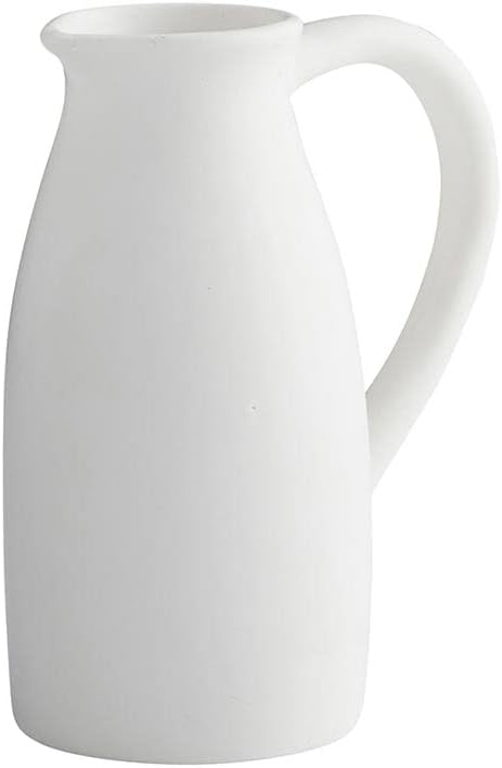 Picture of 47th & Main DMR038 White Ceramic Pitcher&#44; Small