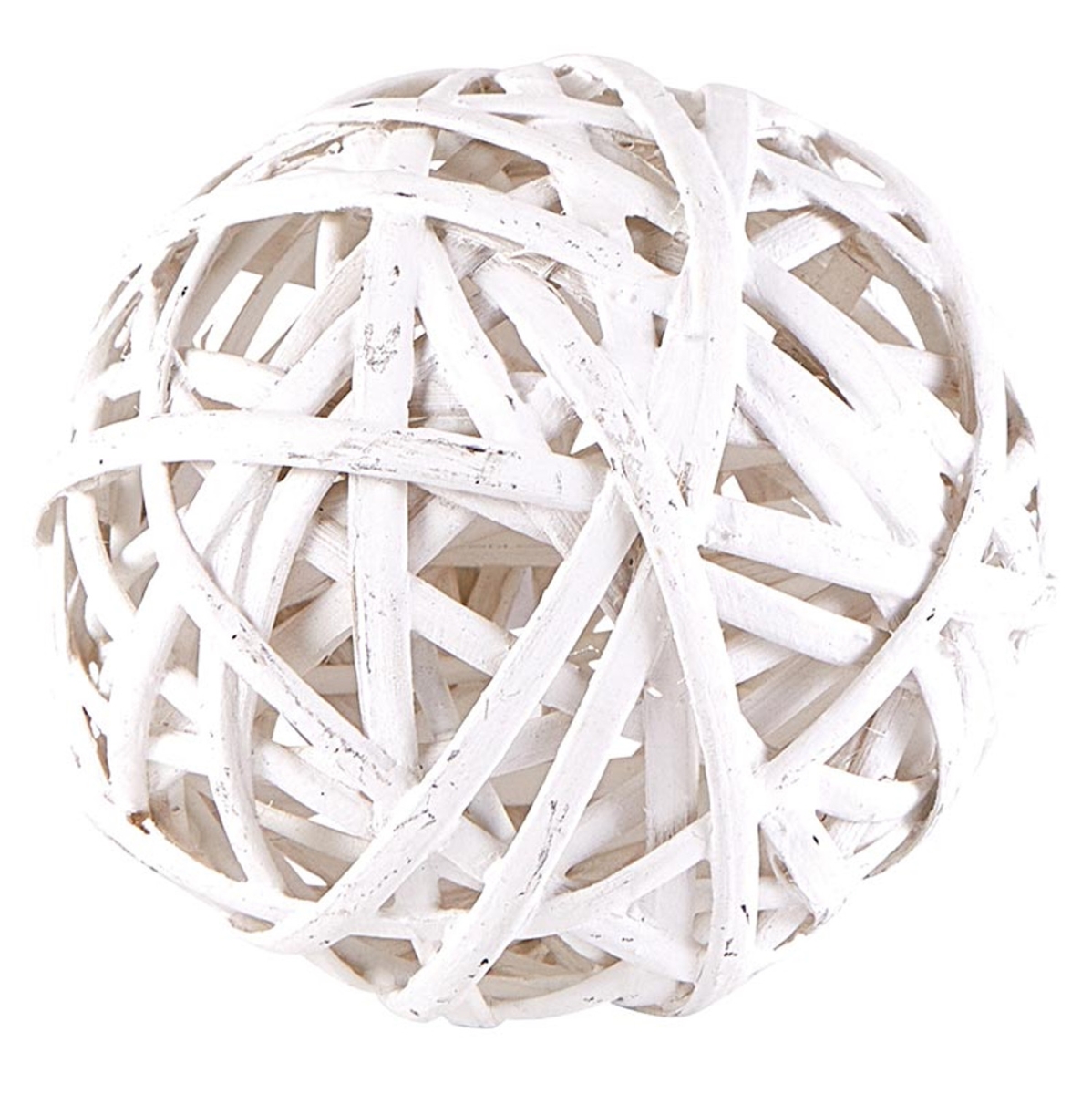Picture of 47th & Main DMR141 4 in. White Rattan Ball&#44; Small