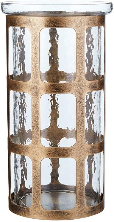 Picture of 47th & Main DMR260 Gold Hurricane Candleholder&#44; Large
