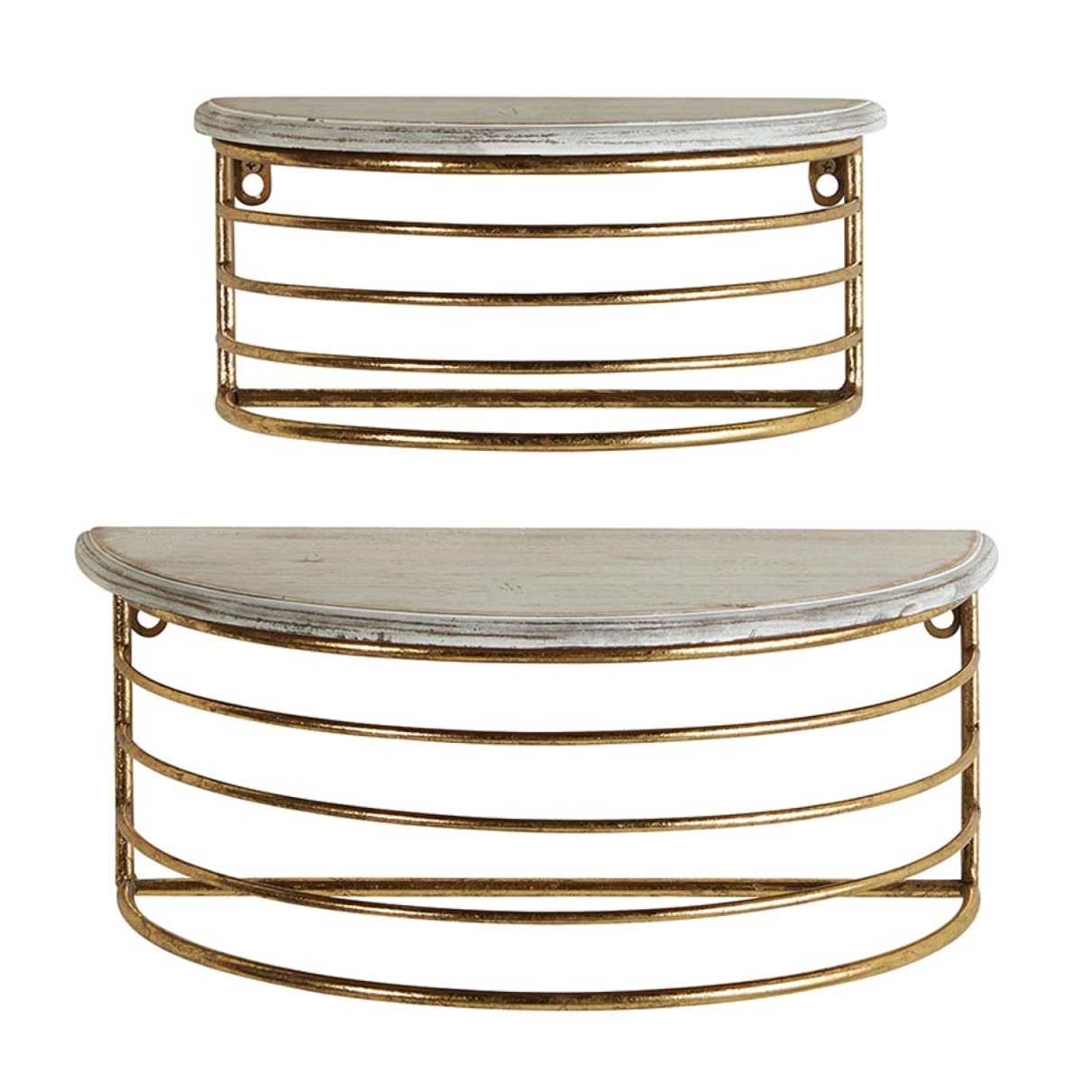 Picture of 47th & Main DMR316 Semi Circle Wall Shelf&#44; Set of 2