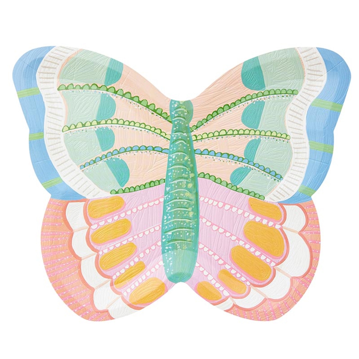 Picture of Slant 10-05580-704 Shaped Paper Plates - Butterfly - 8 Count