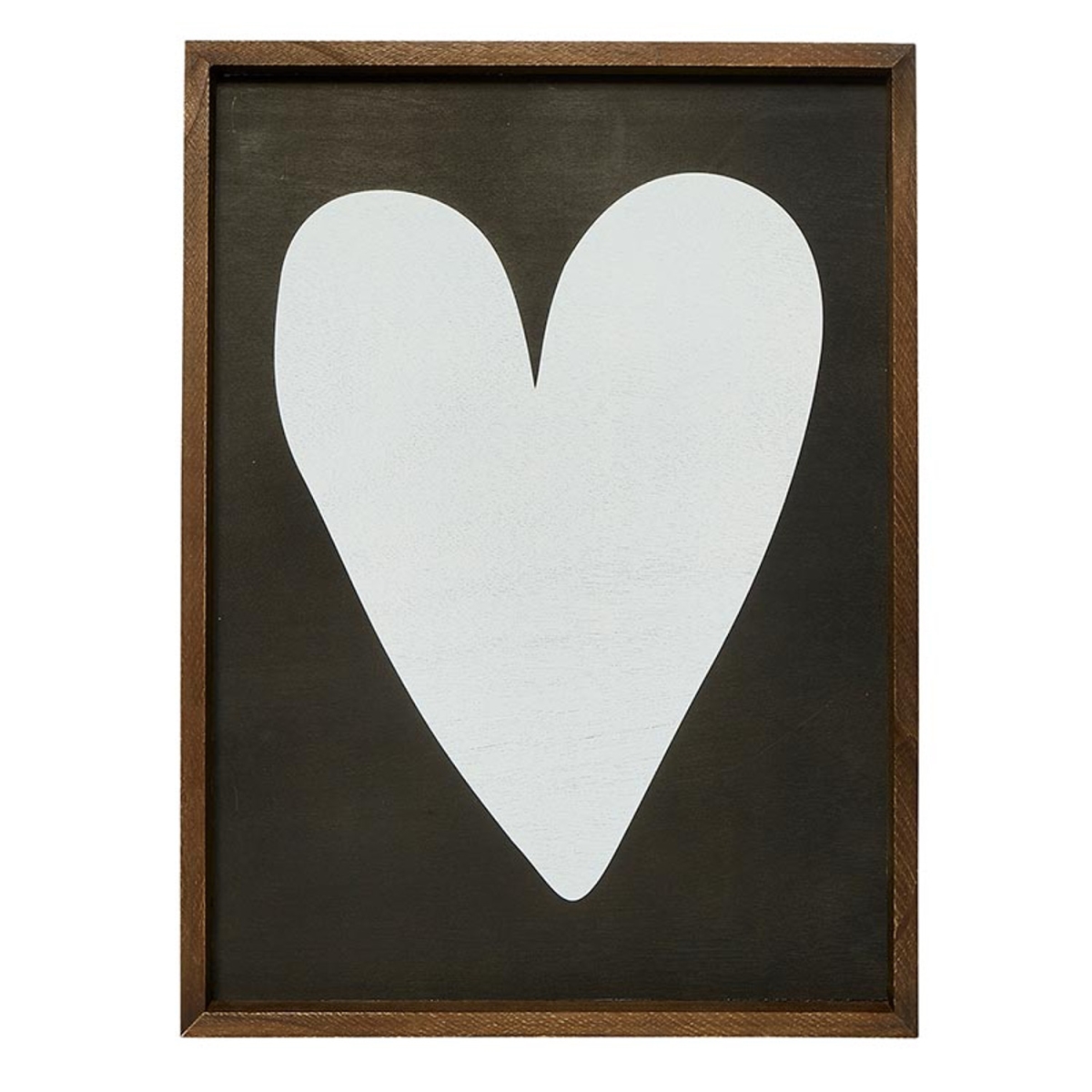 Picture of Santa Barbara Design Studio N1557 Wood Sign - White Heart