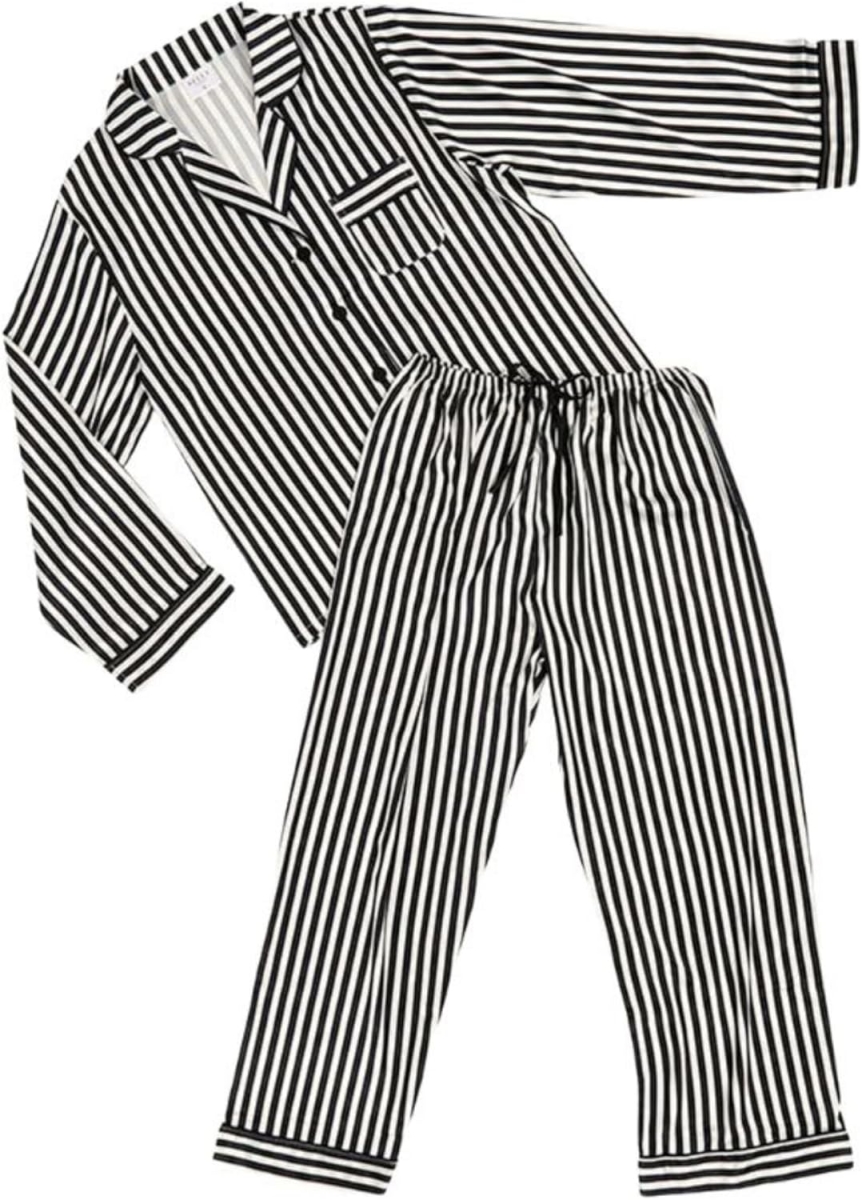 N5716-SM Long Sleeve Stripe Pajamas Set - Small