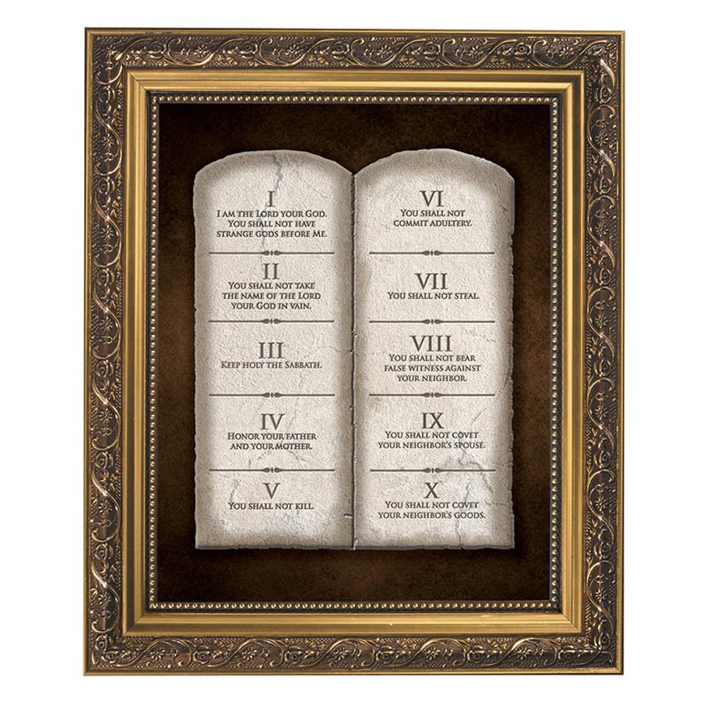 Picture of Christian Brands 79-221 The Ten Commandments Framed Print