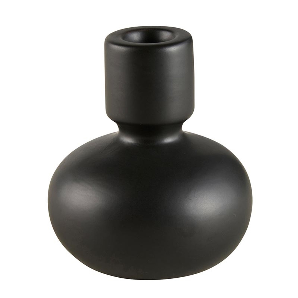 Picture of 47th & Main DMR625 3.5 x 4 in. Black Round Taper Candleholder&#44; Large