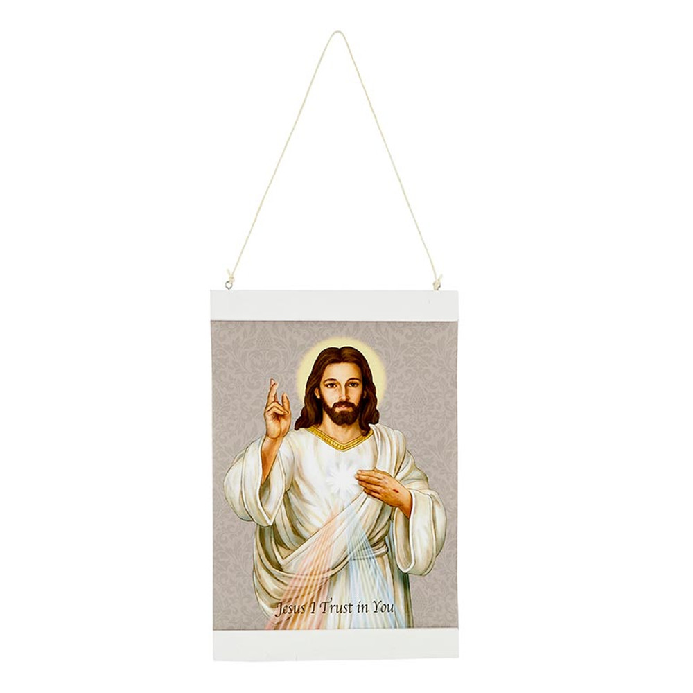 Picture of Christian Brands BK-12884 Divine Mercy Wall Canvas - Gray