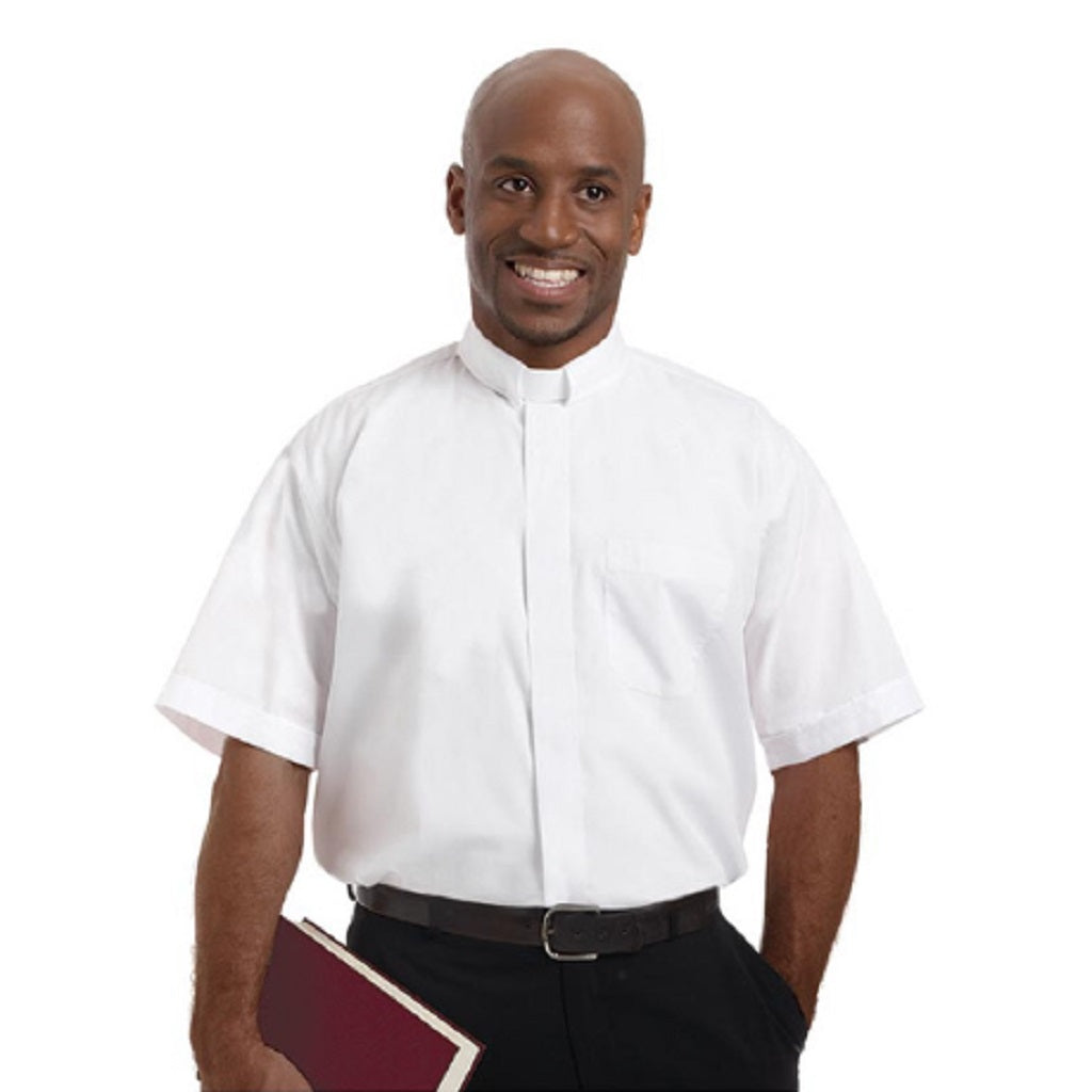 Picture of Christian Brands SM-1021612 Murphy Short Sleeve Tab Collar Shirt - White
