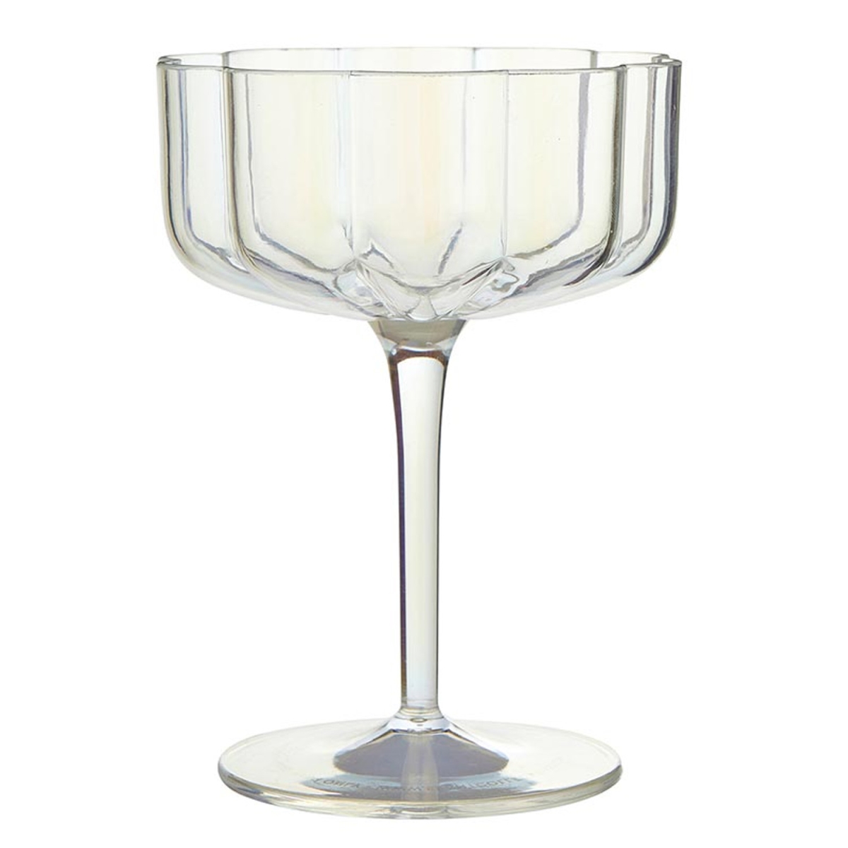 Picture of Slant 10-07020-235 8 oz Coupe Wave Glass - Iridescent