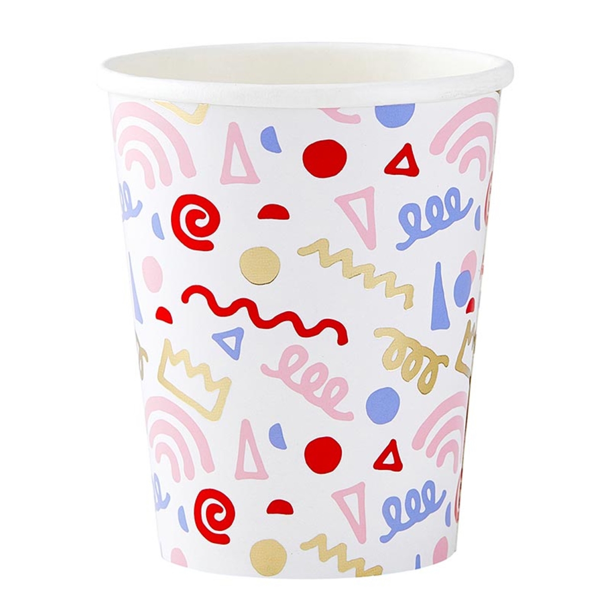 Picture of Slant 10-05580-756 8 oz Paper Cups - Mod Party Icons - 8 Count