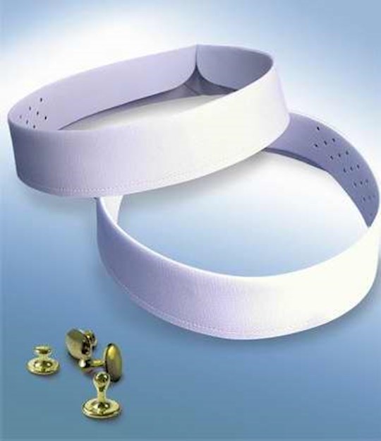 Picture of Christian Brands SC-1041612 1.25 in.-16.5 in. Clerical Clergy Collar & Stud Sets&#44; White - Pack of 2