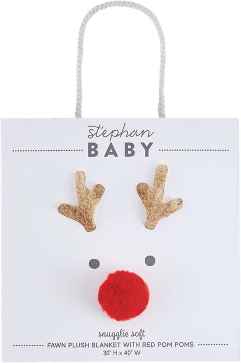 Picture of Stephan Baby N6575 Reindeer Plush Blanket
