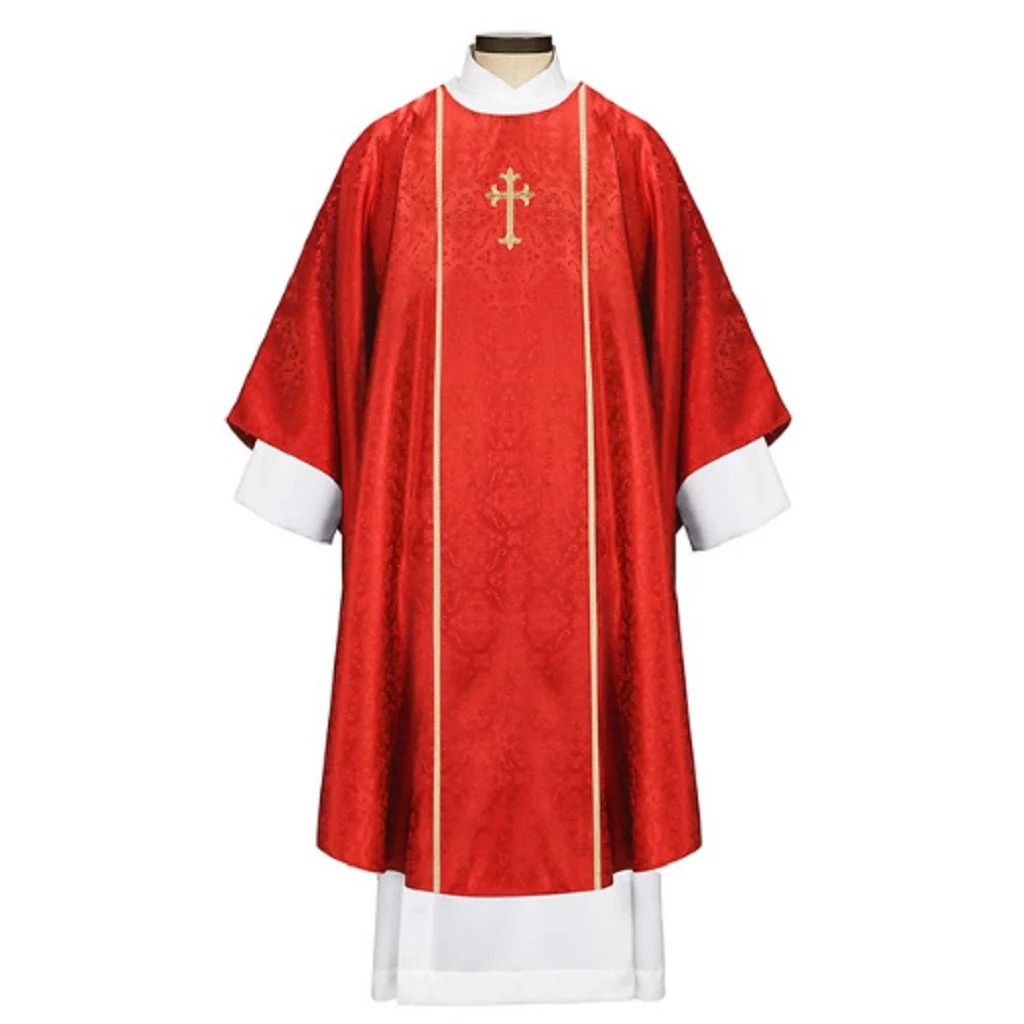 Picture of RJ Toomey N7317RED Marseille Collection Chasuble with Inner Stole - Red