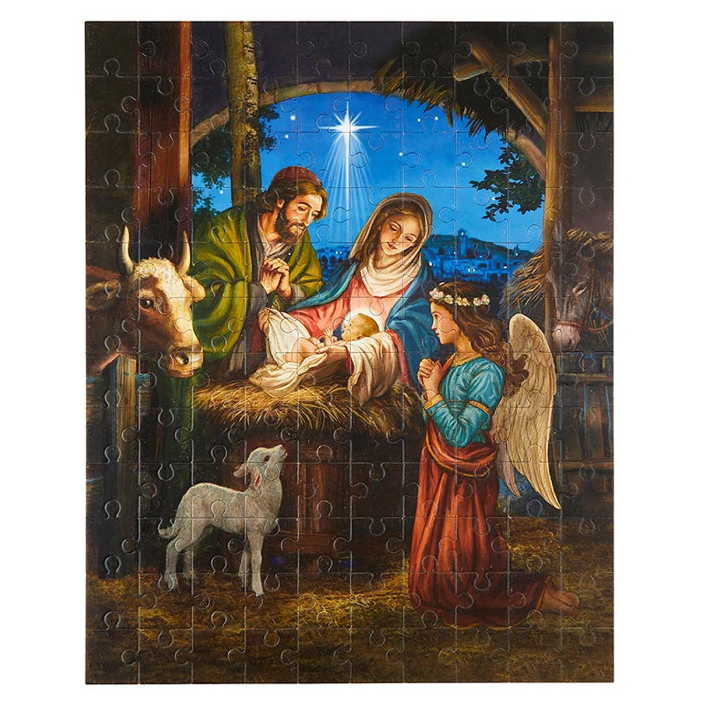 BK-12900 Nativity Christmas Puzzle - 120 Piece