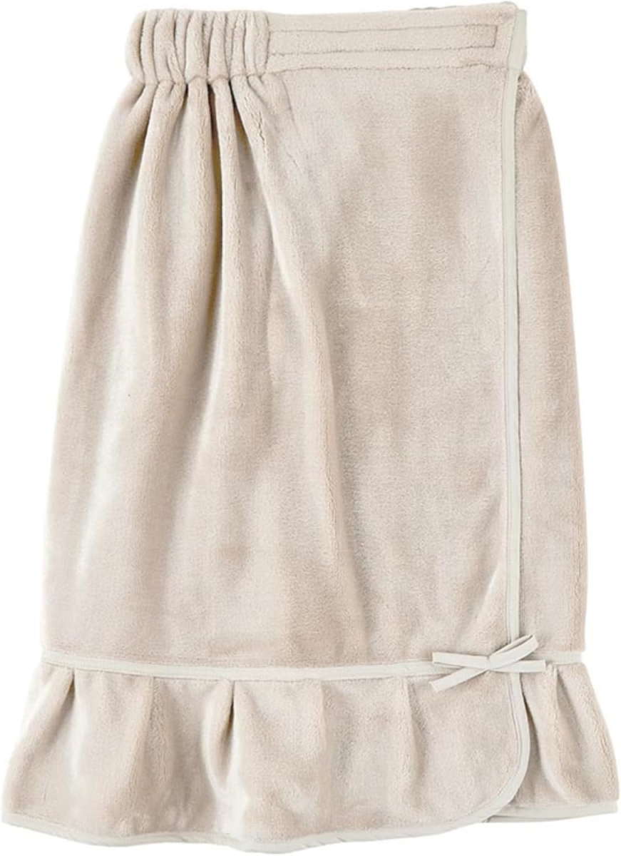 P2320 Plush Spa Wrap, Flax - One Size