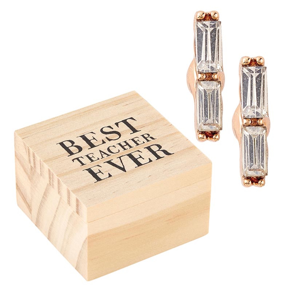 P0152 Earring Treasure Box - Best Teacher Ever