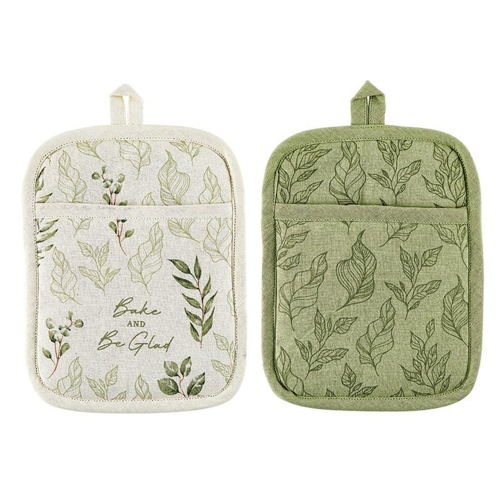 Picture of Faithworks P0214 Kitchen Oven Mitt&#44; Bake & Be Glad
