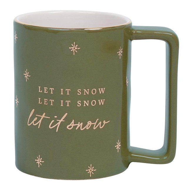 P6572 16 oz Holiday Organic Mug - Let It Snow