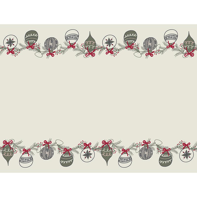 Picture of Santa Barbara Design Studio P6621 25 ft. x 18 in. Paper Table Runner - Ornaments