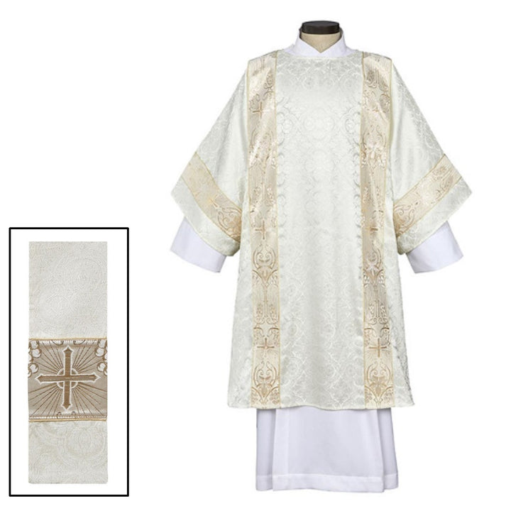 P5160 59 x 48 in. Chartres - Dalmatic, Ivory