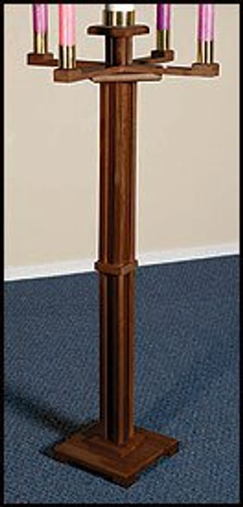 MC983 Advent Candlestick, Walnut