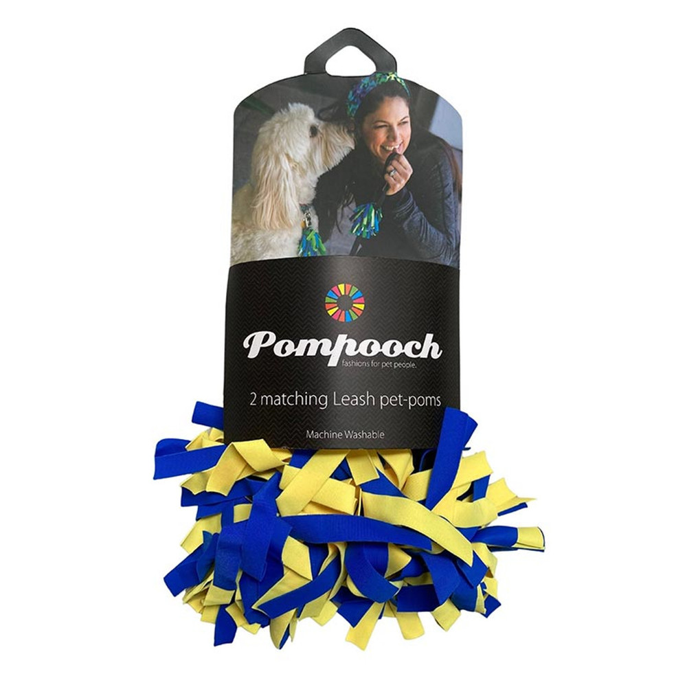 Picture of Pomchies P91337 Pooch Pet Leash Poms&#44; Royal & Sunshine