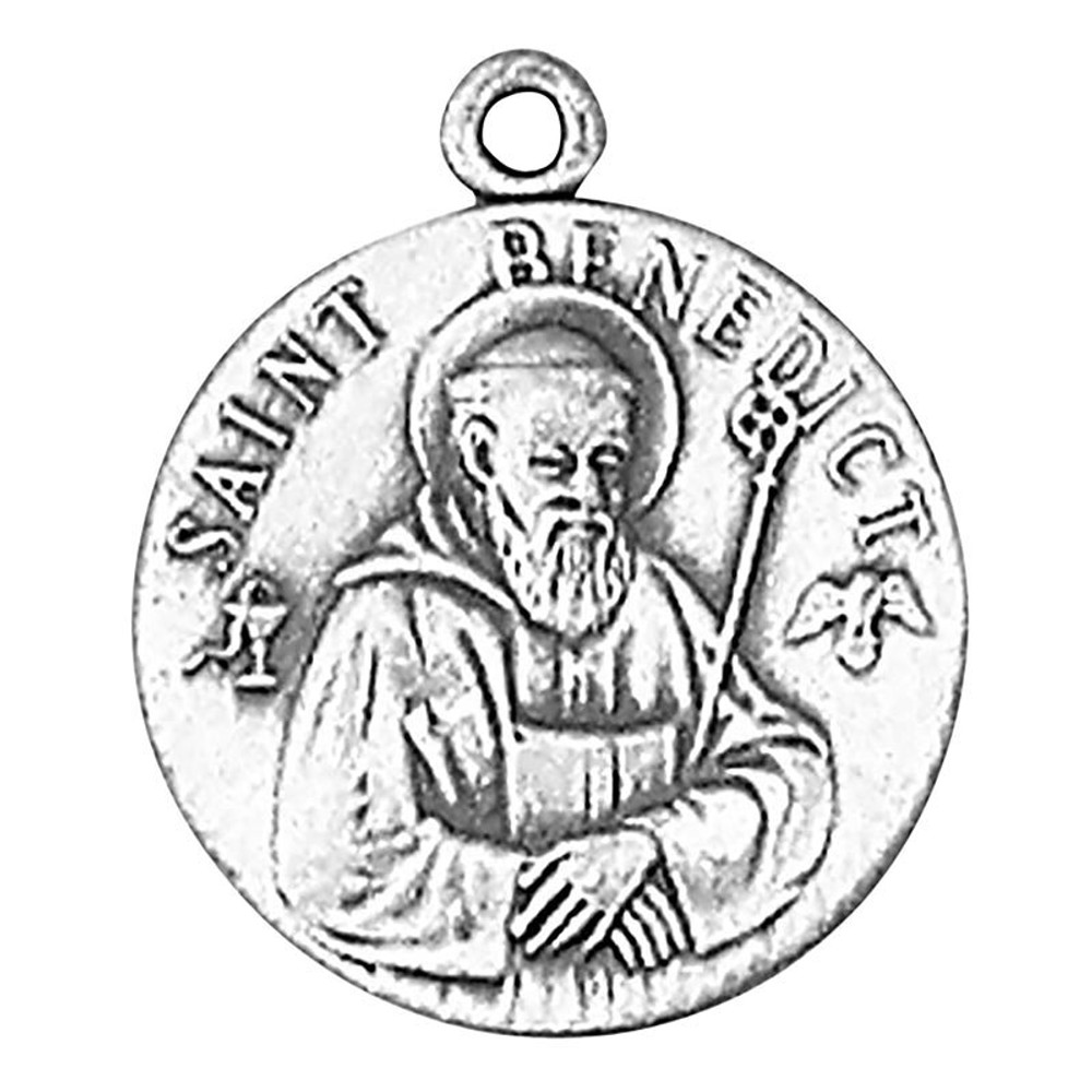 JC-85-1MFT St. Benedict Sterling Silver Medal