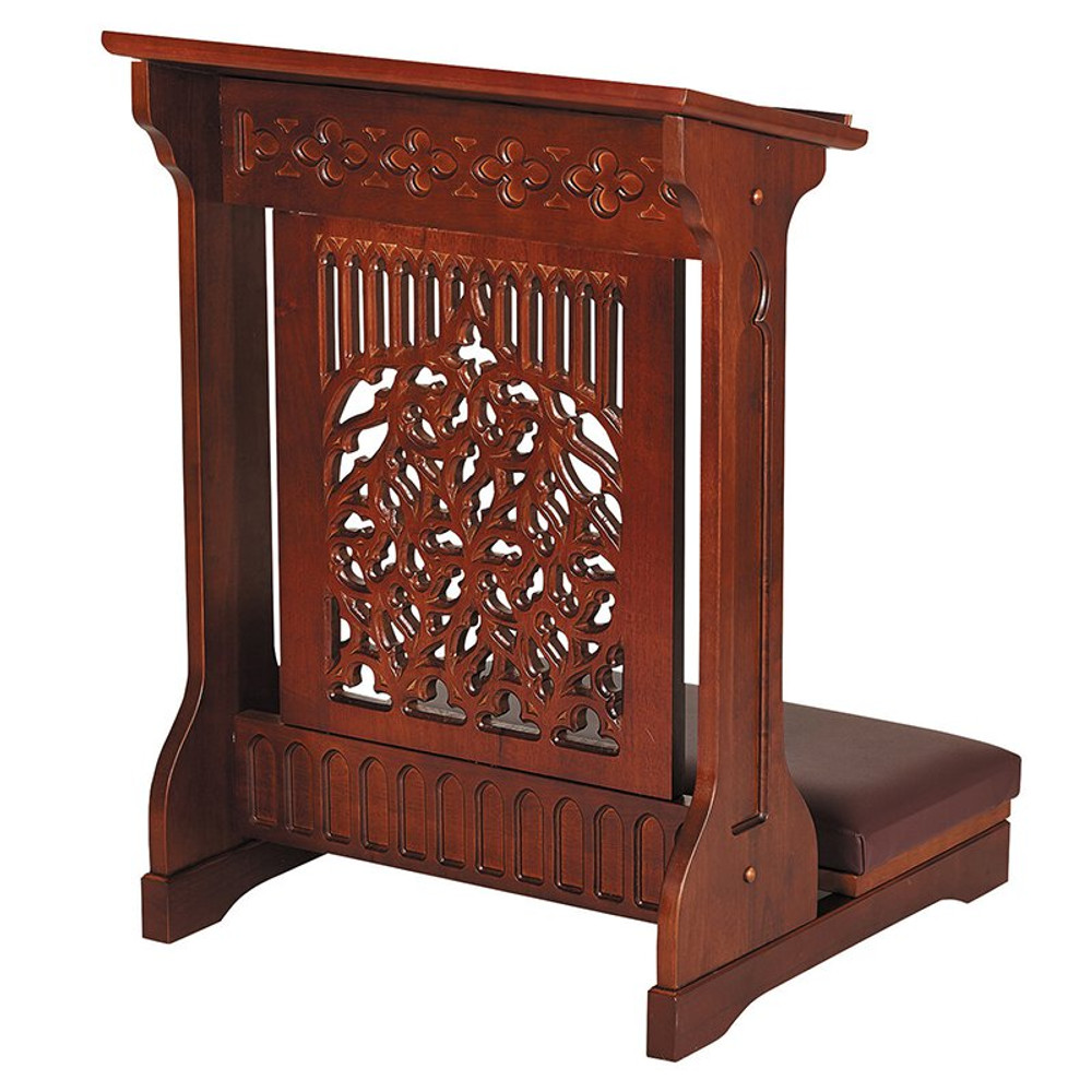 D1902 Tree of Life Padded Kneeler - Walnut