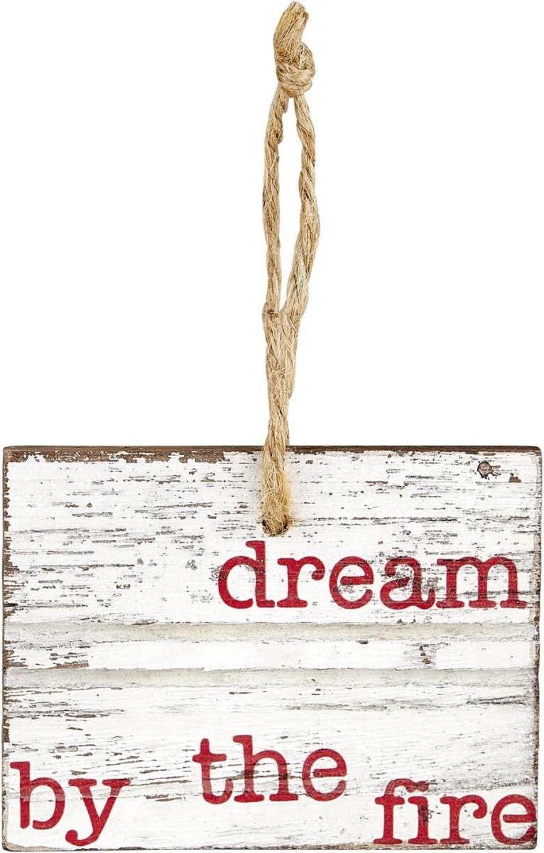 Picture of Santa Barbara Design Studio L2114 Face to Face Wood Ornament&#44; Dream by Fire - 4 in.