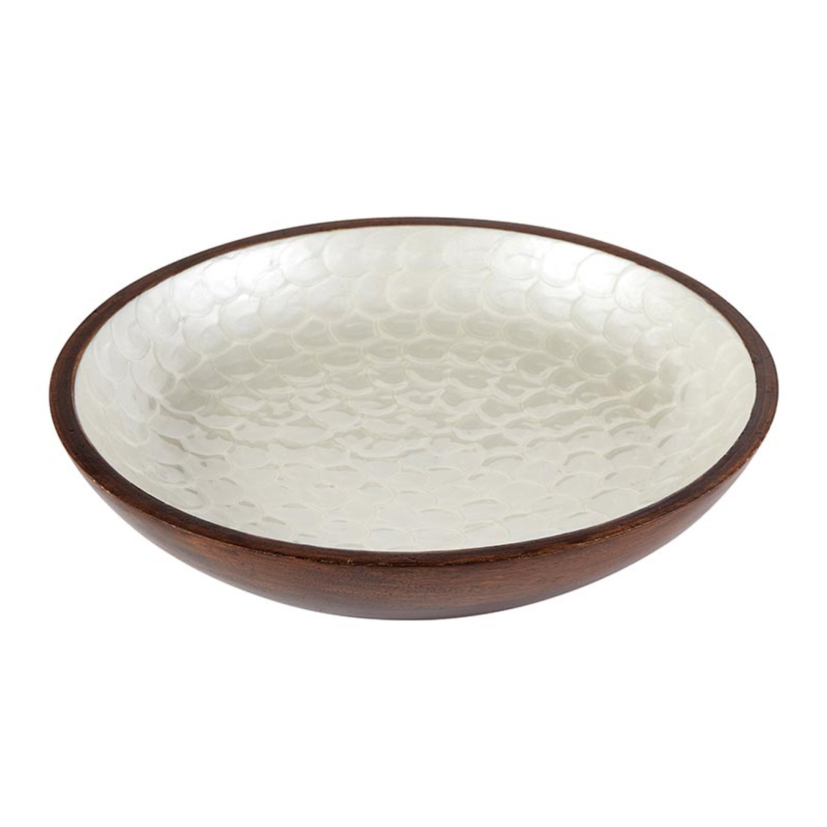 Picture of 47th & Main DMR439 14 x 3 in. Inlaid Walnut Decor Bowl