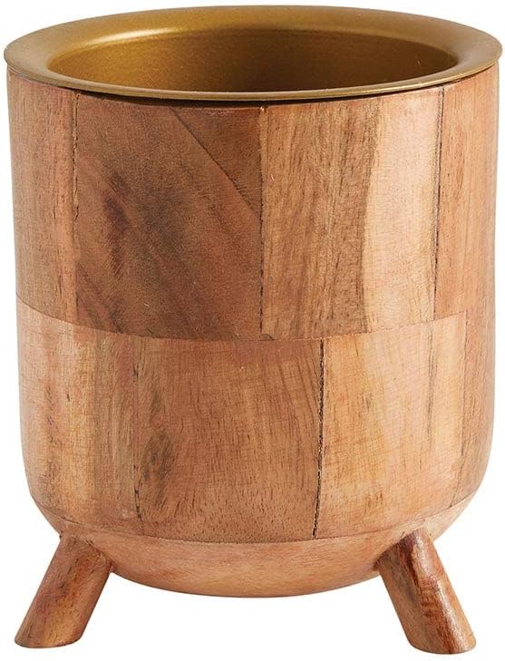 Picture of 47th & Main DMR300 Acacia Wood Candle Holder&#44; Medium