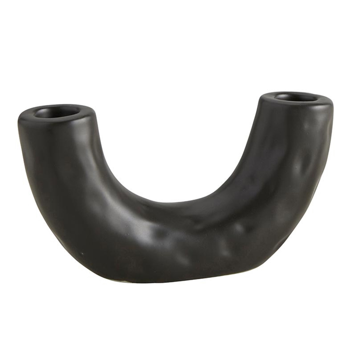 Picture of 47th & Main DMR535 6.5 x 2 x 3.5 in. Black Double Taper Candleholder