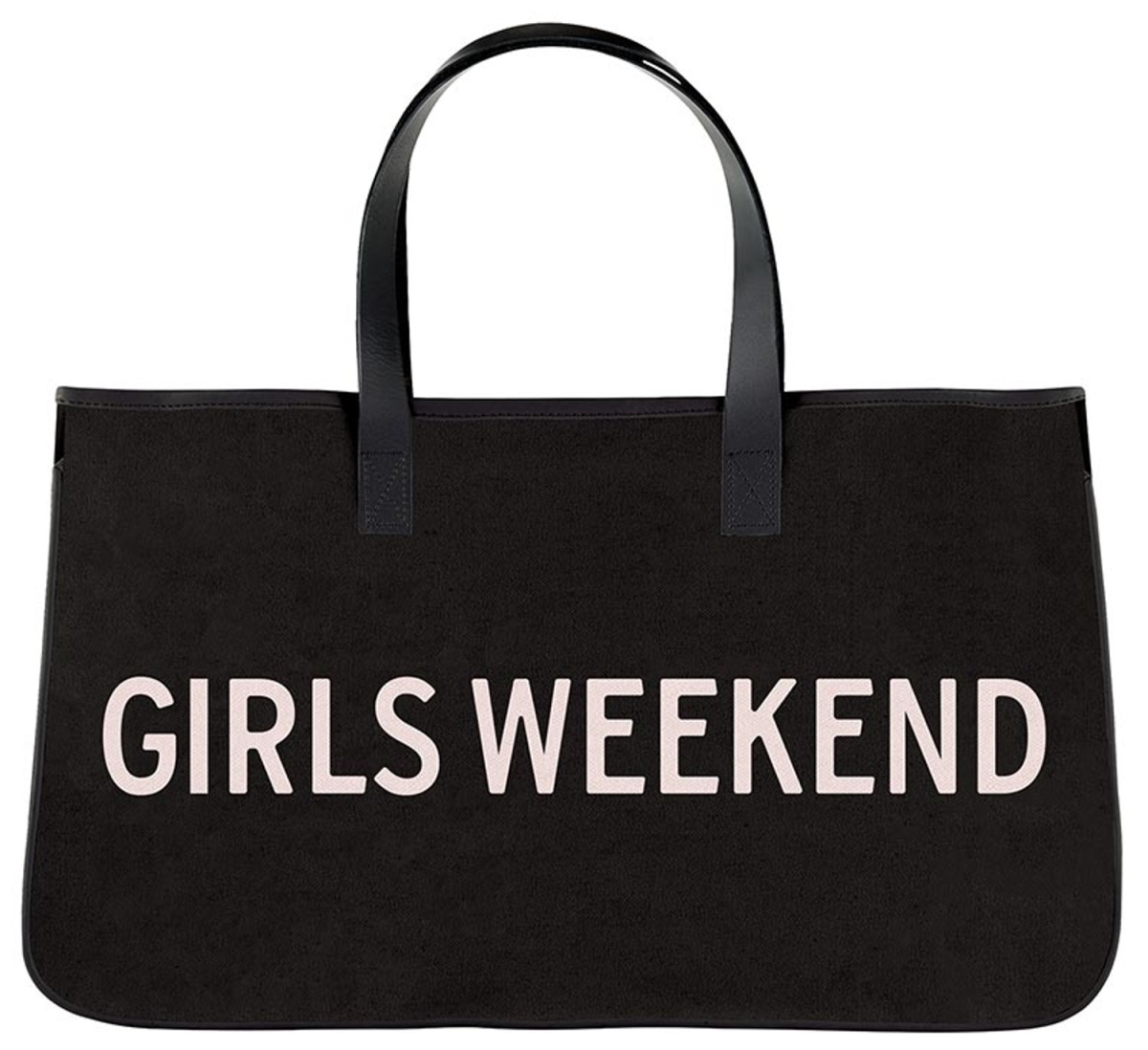 Picture of Bella Apparel N2609 20 x 12 in. Black Canvas Tote Bag&#44; Girls Weekend