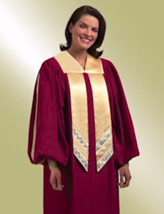 Picture of Christian Brands C-37CHICT053 18 in. x 5 ft. 8 in. Festival Cuffed Sleeve Choir Robe&#44; Chianti