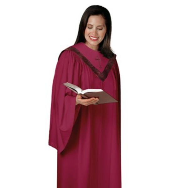 Picture of Christian Brands C-50CHICT042 17 in. x 5 ft. 5 in. Tempo Design Choir Gown&#44; Chianti
