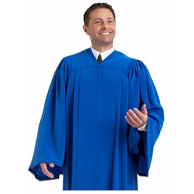 Picture of Christian Brands C-50SAPCT043 17 in. x 5 ft. 8 in. Tempo Design Choir Gown&#44; Sapphire