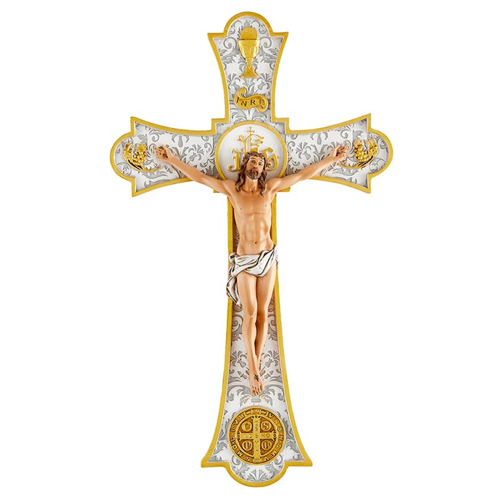 L1752 8 in. Wedding Holy Mass Wall Crucifix