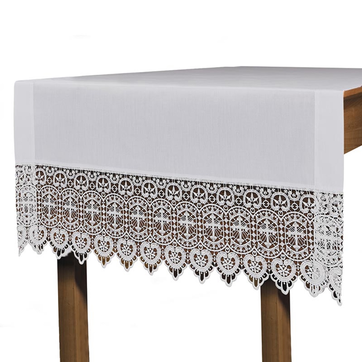 L5060 Budded Cross Lace Altar Cloth