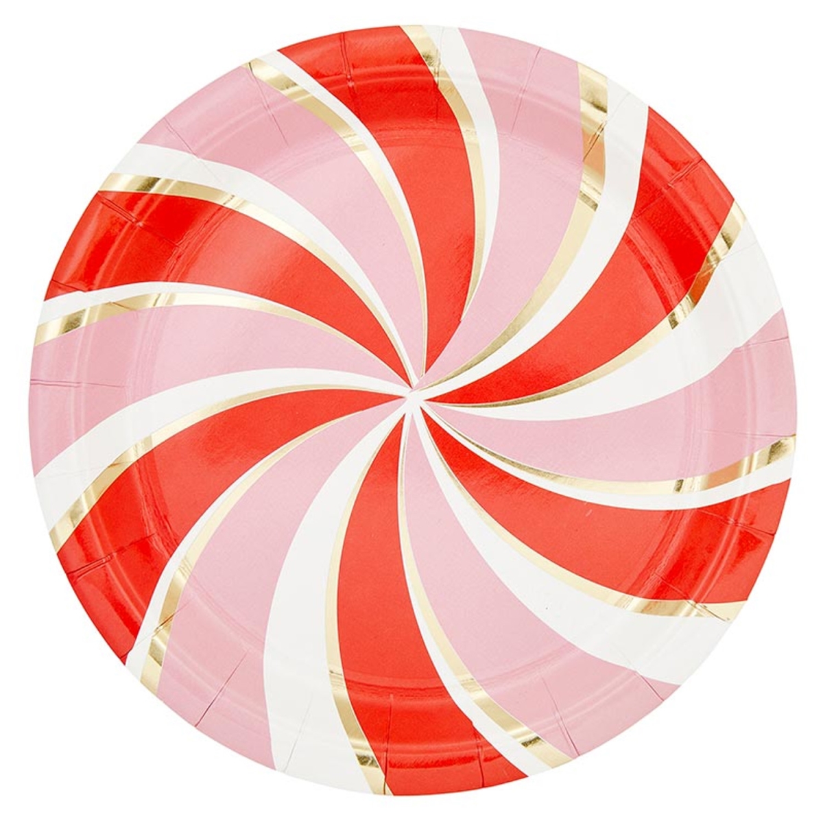 Picture of Slant 10-05580-630 Paper Plates - Peppermint - 12 Count