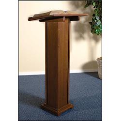 Church Supply LC910 Walnut Square Base Lectern