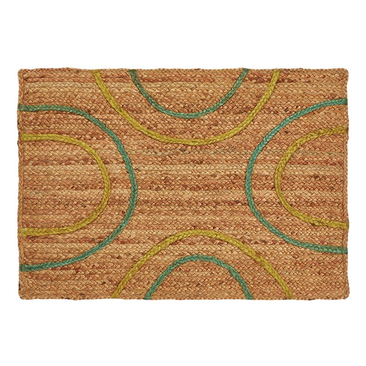 Picture of 47th & Main DMR015 36 x 24 in. Blue & Green Patterned Jute Rectangle Area Rug
